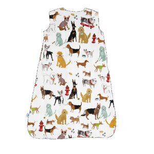 Little Unicorn Muslin Sleep Sack, Size Large up to 28 lbs, Woof Pattern